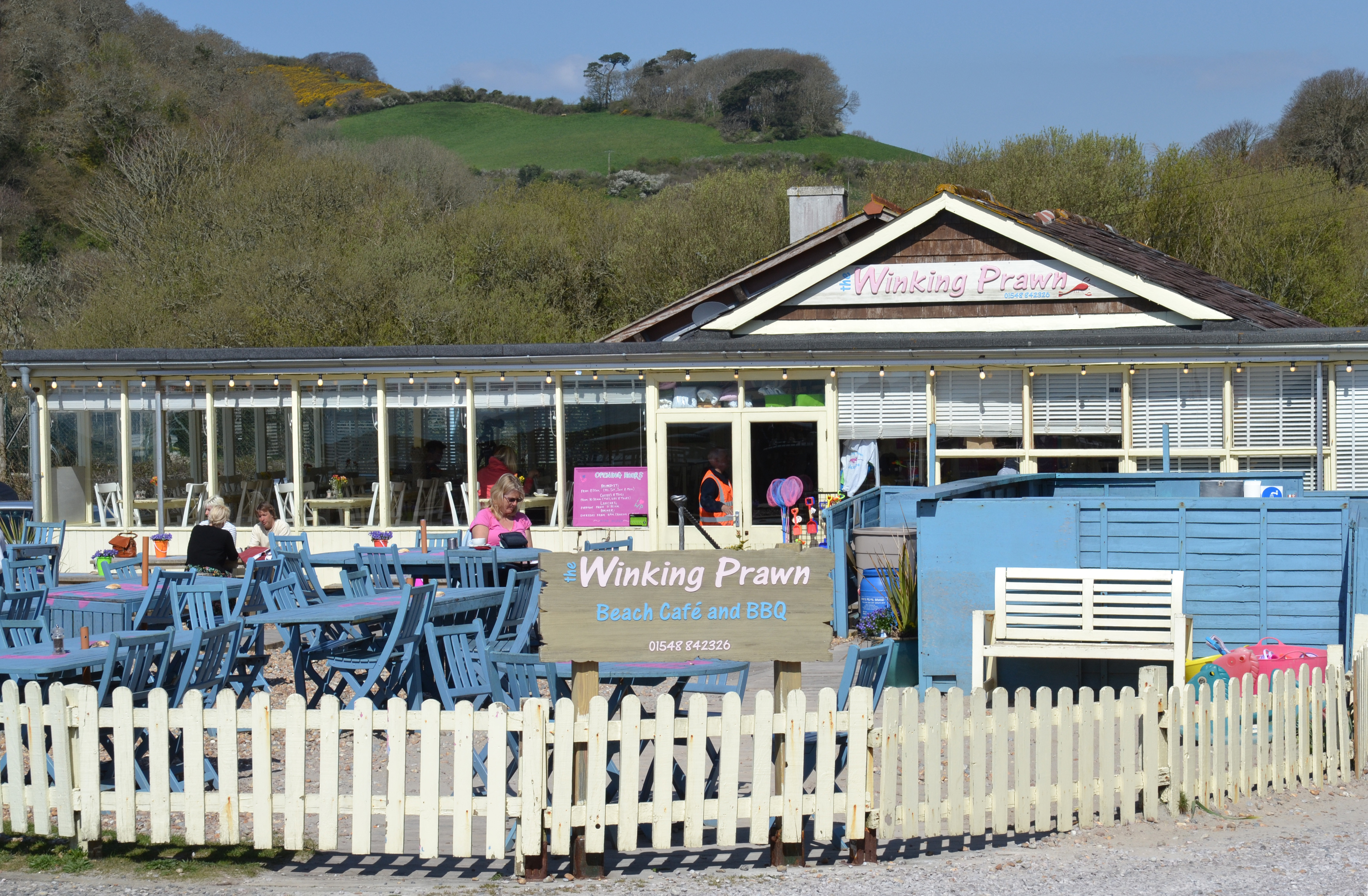 The popular nearby Winking Prawn