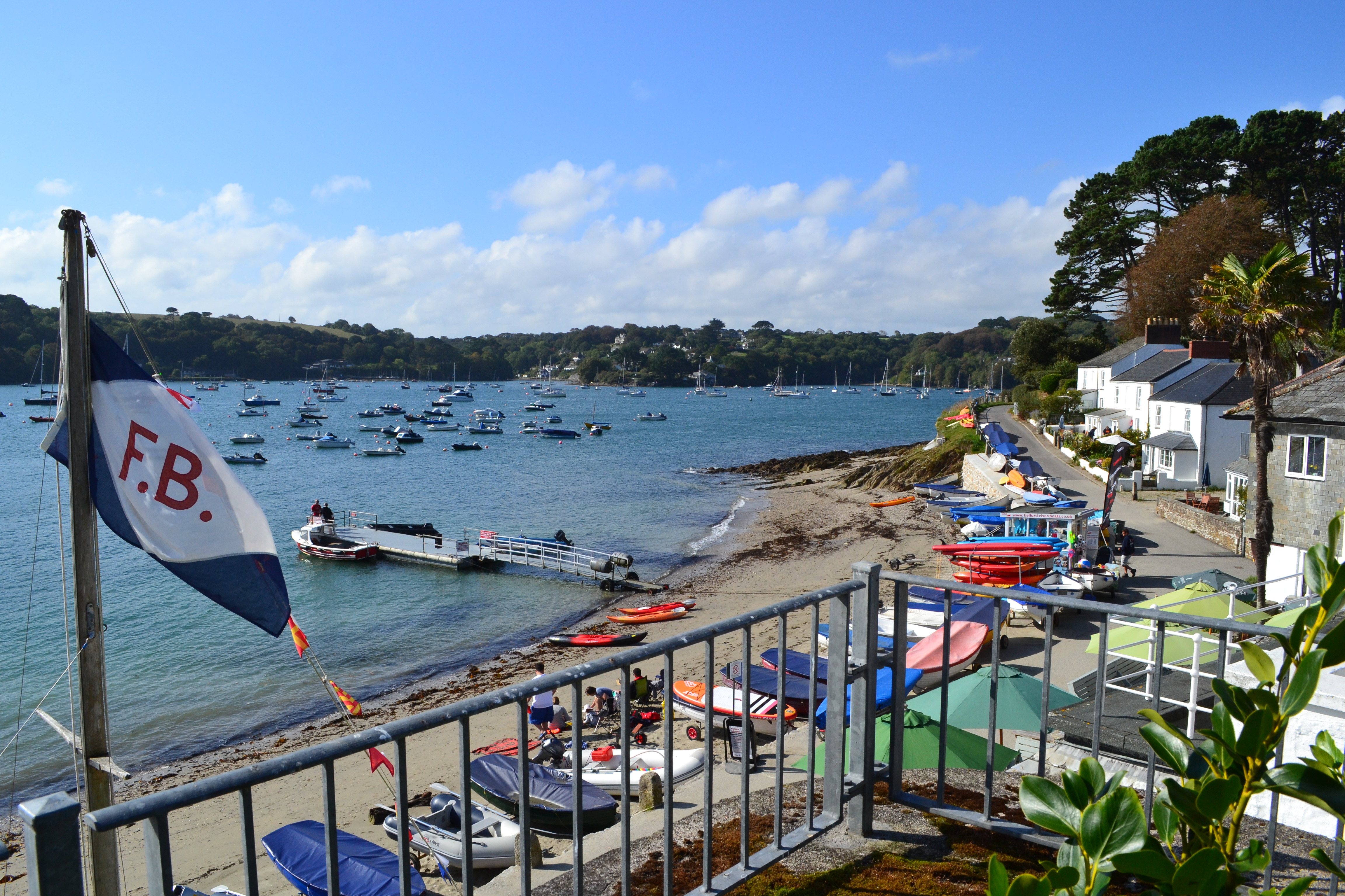 Watch the world go by from the garden.