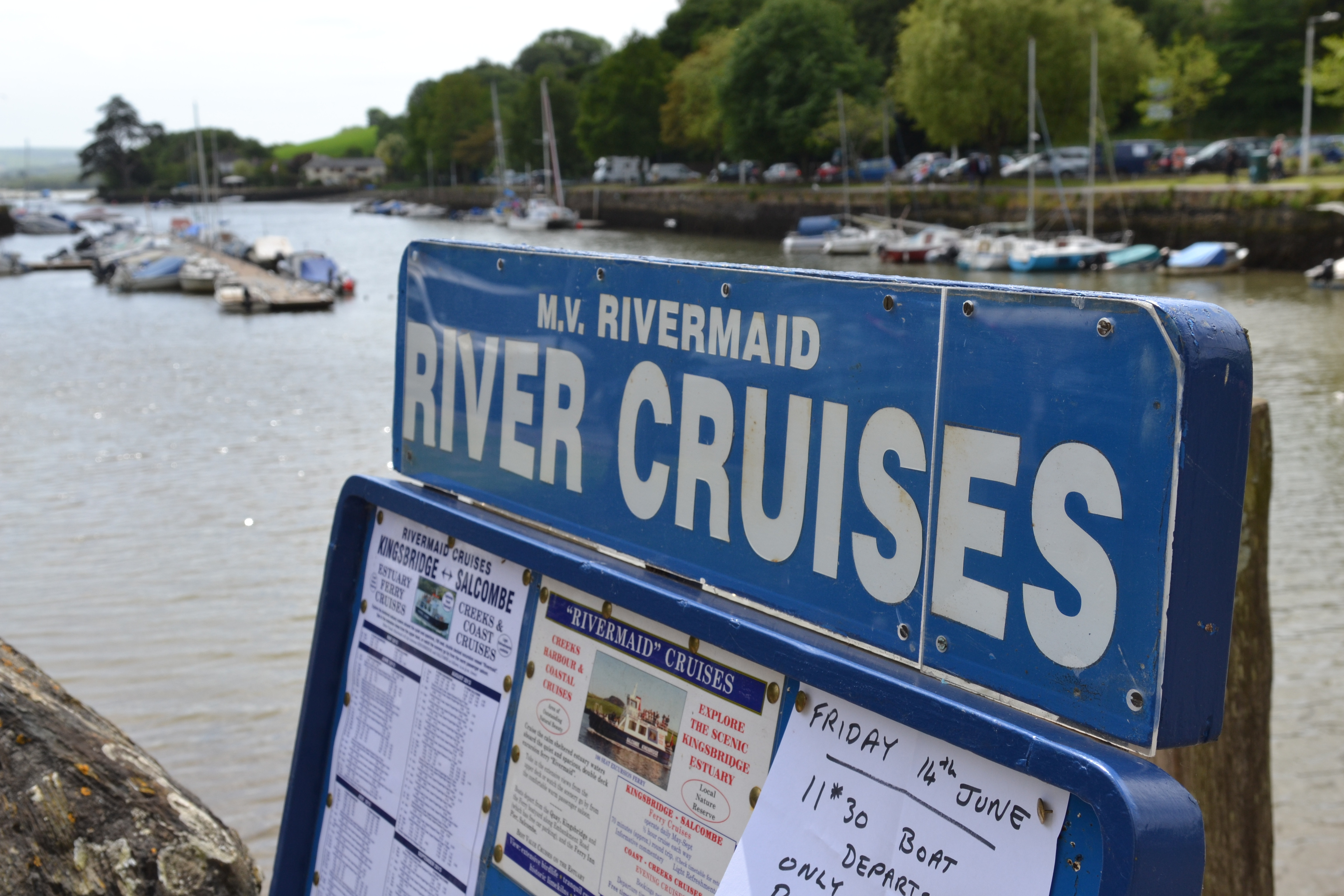River cruises are available to Salcombe and back.