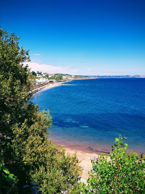 Nearby Dawlish Beach. 