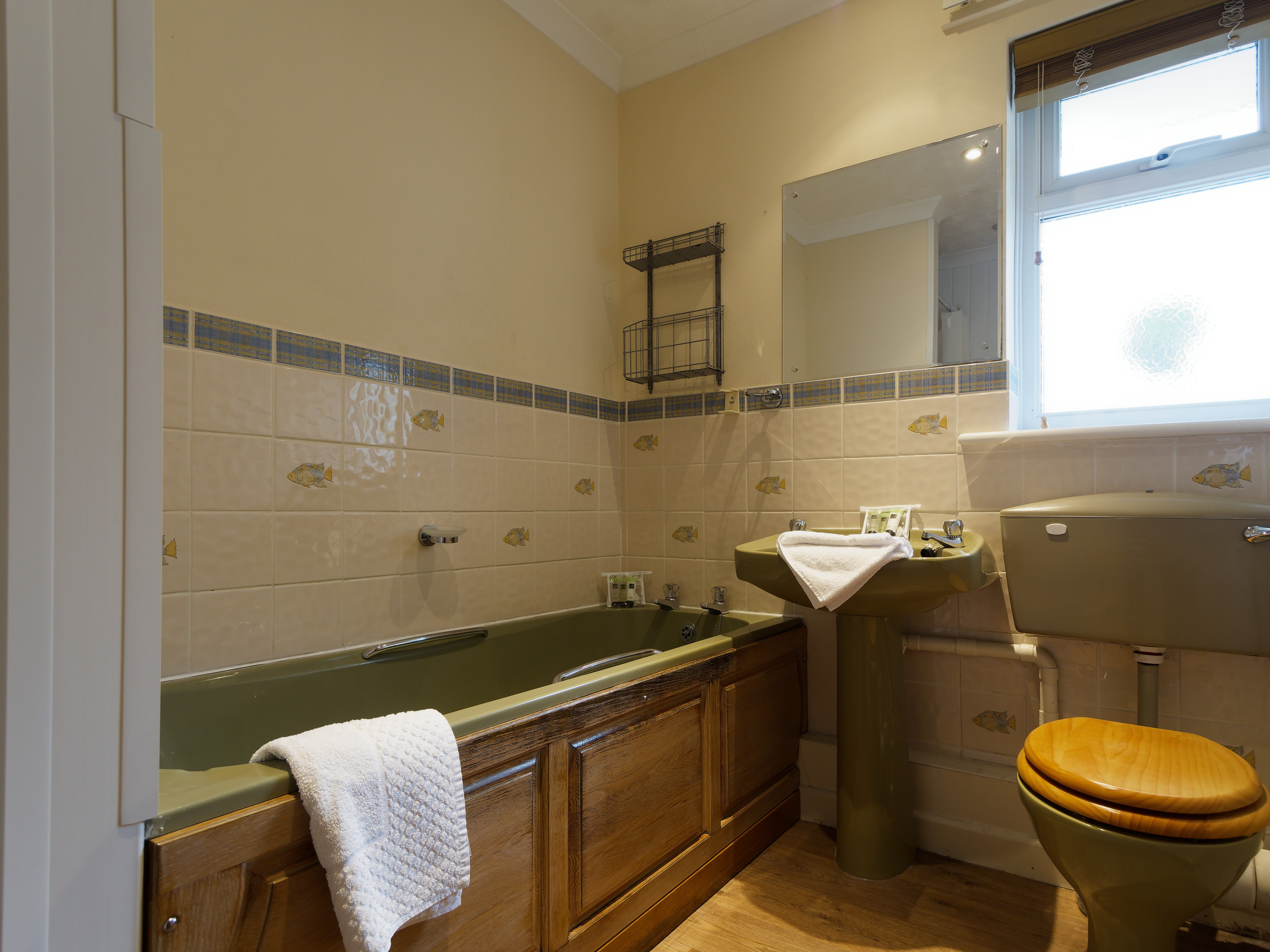 Family bathroom WC with separate shower