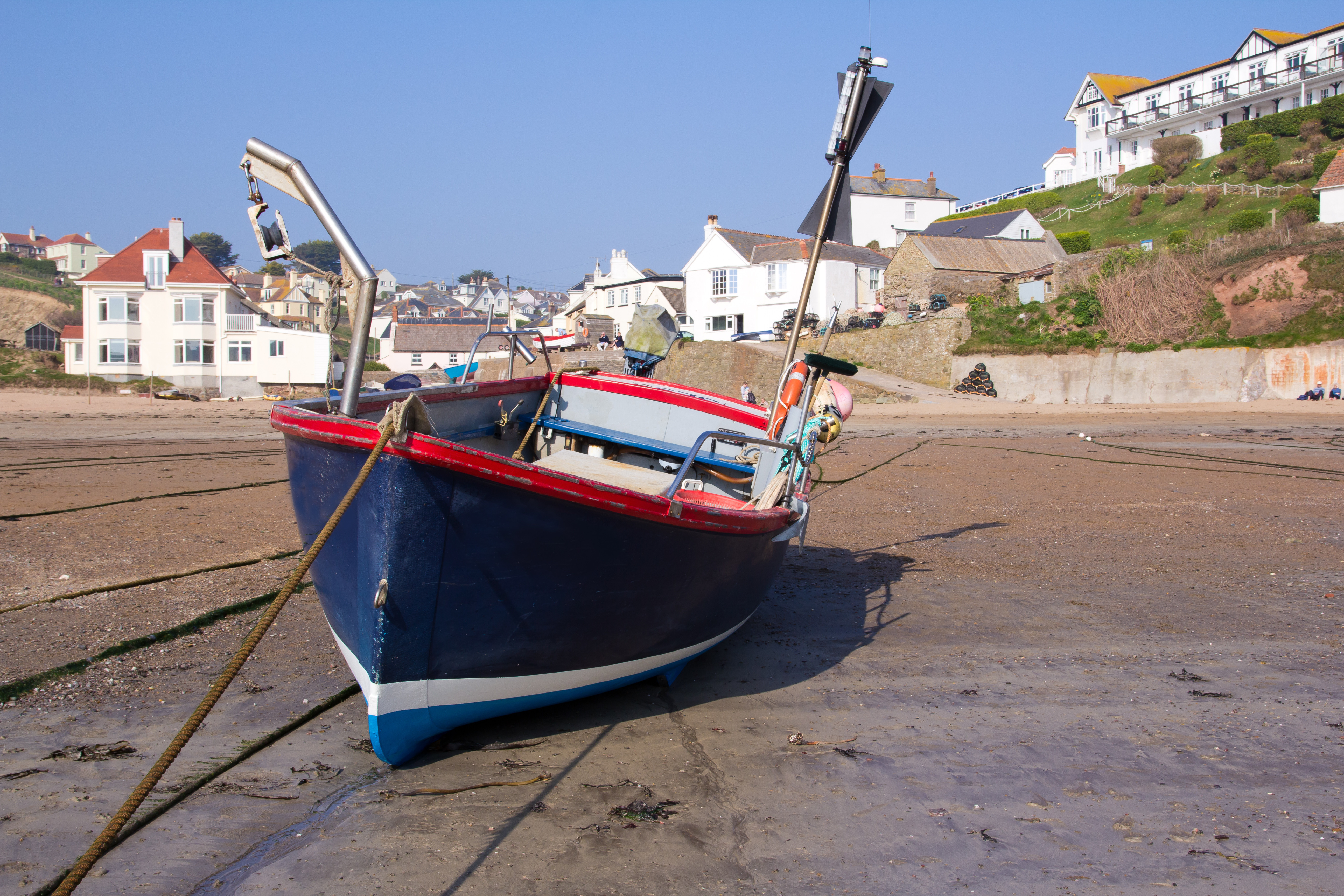 Beautiful Hope Cove, just a minute from the house.