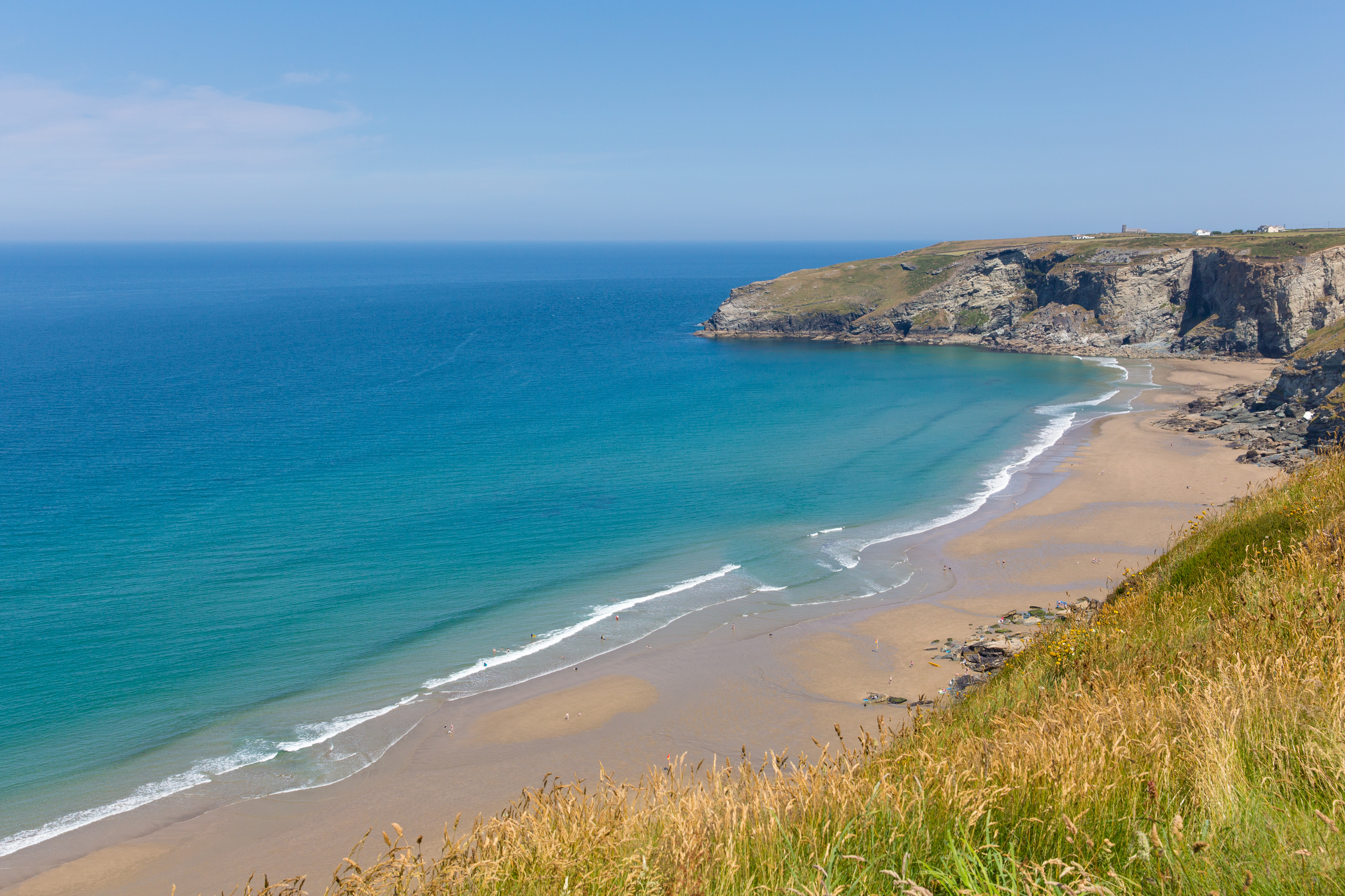 One of the lovely local beaches Trebarwith Strand