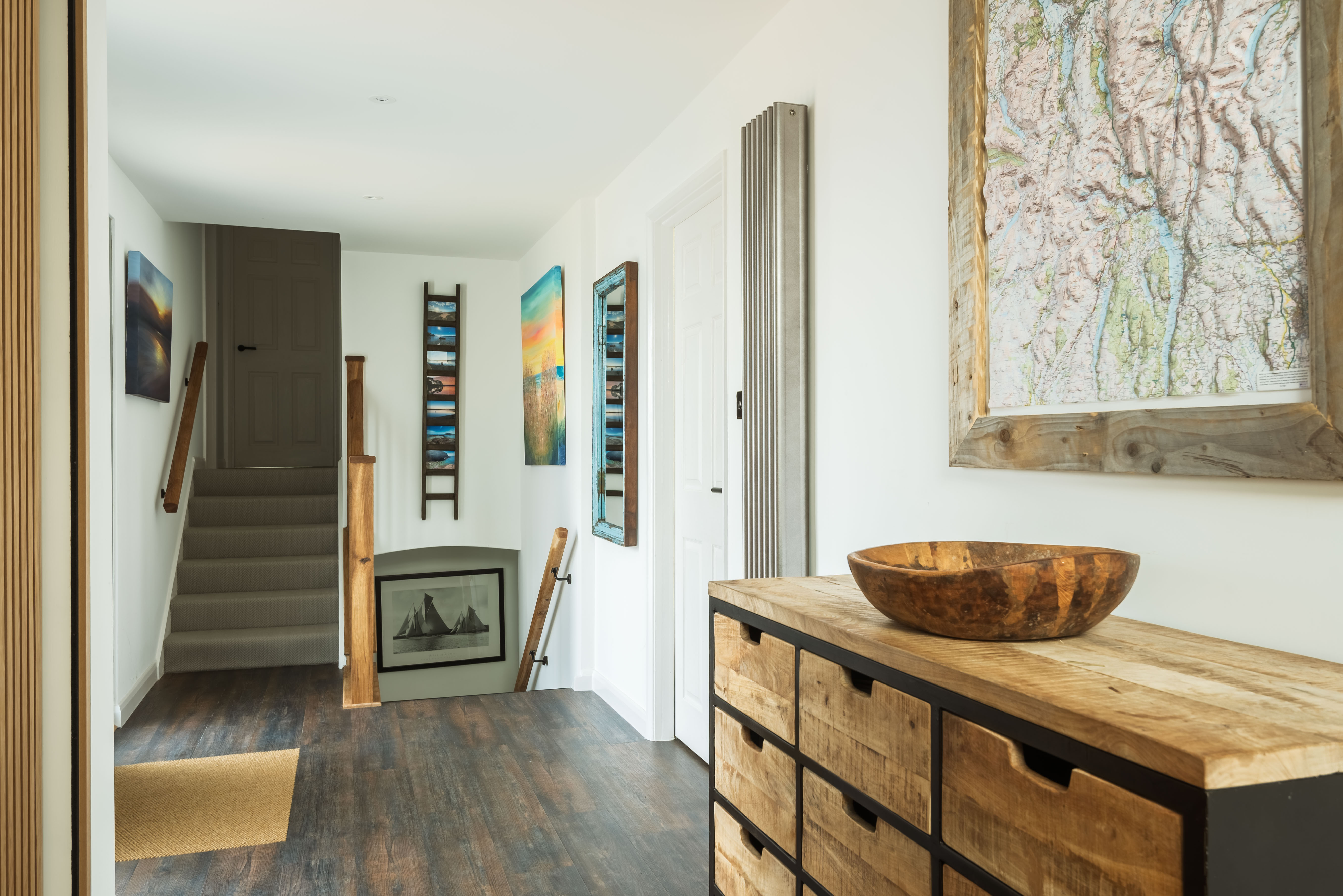 The light, airy hall