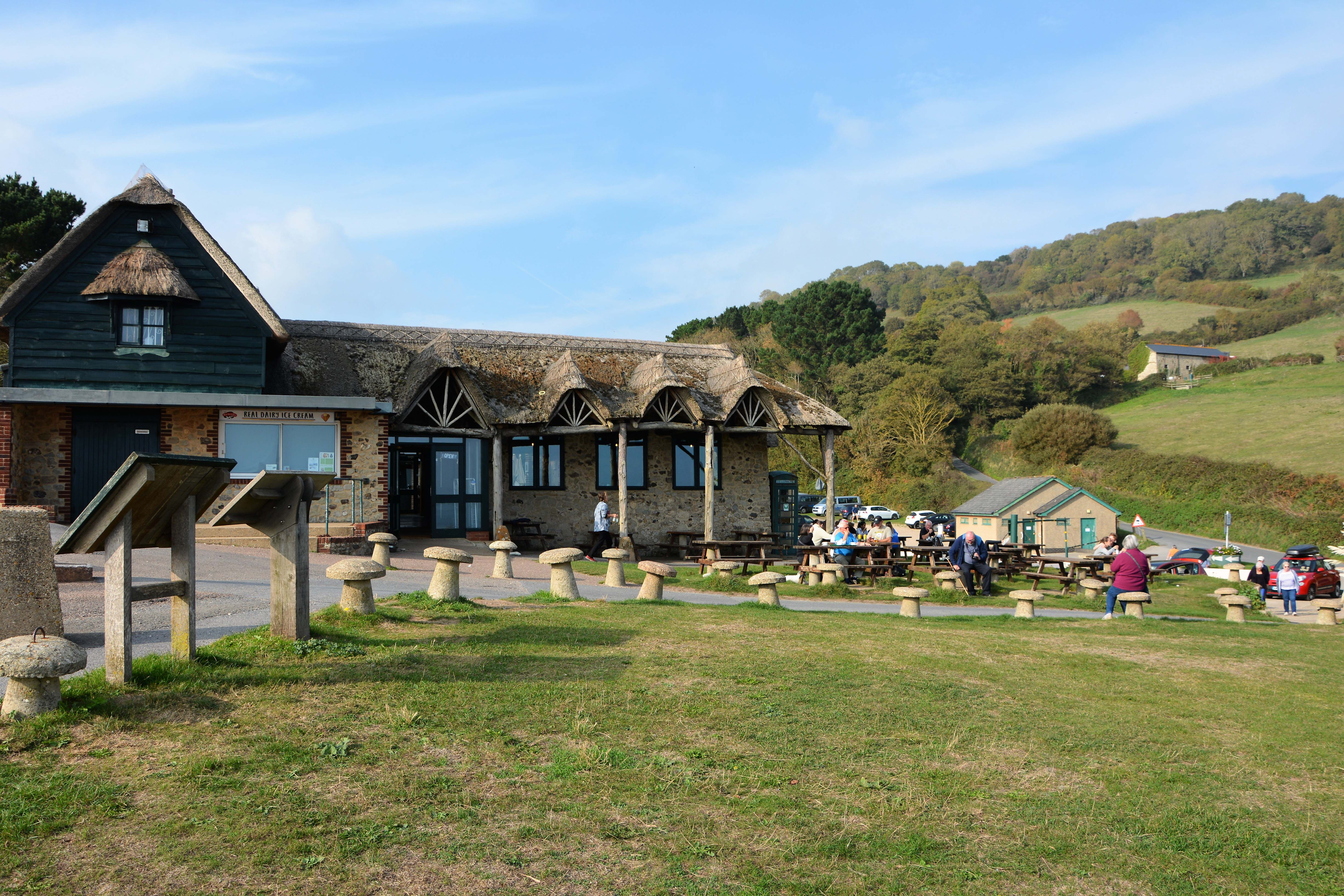 Tea rooms at Branscombe beach