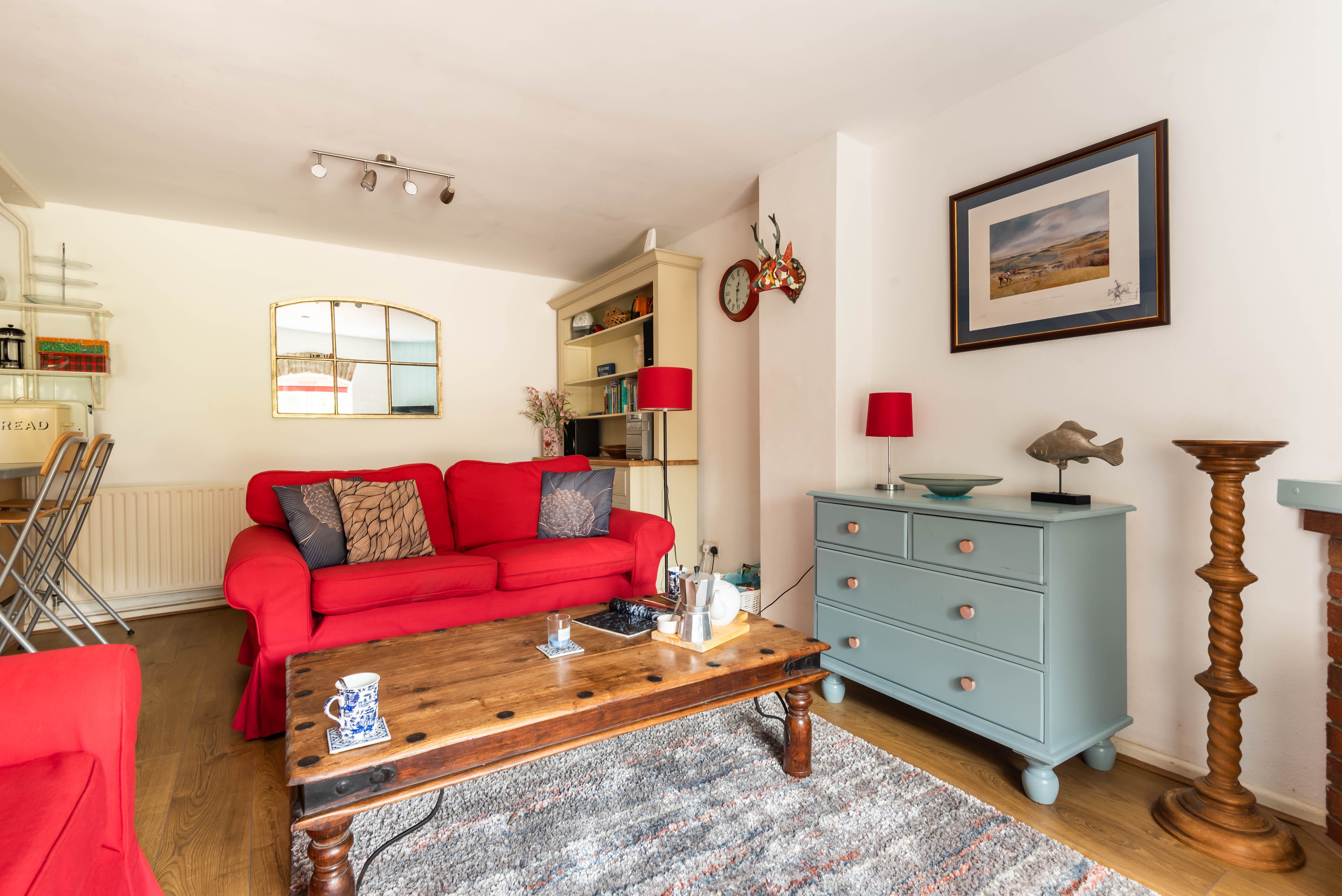 Bright and welcoming lounge area