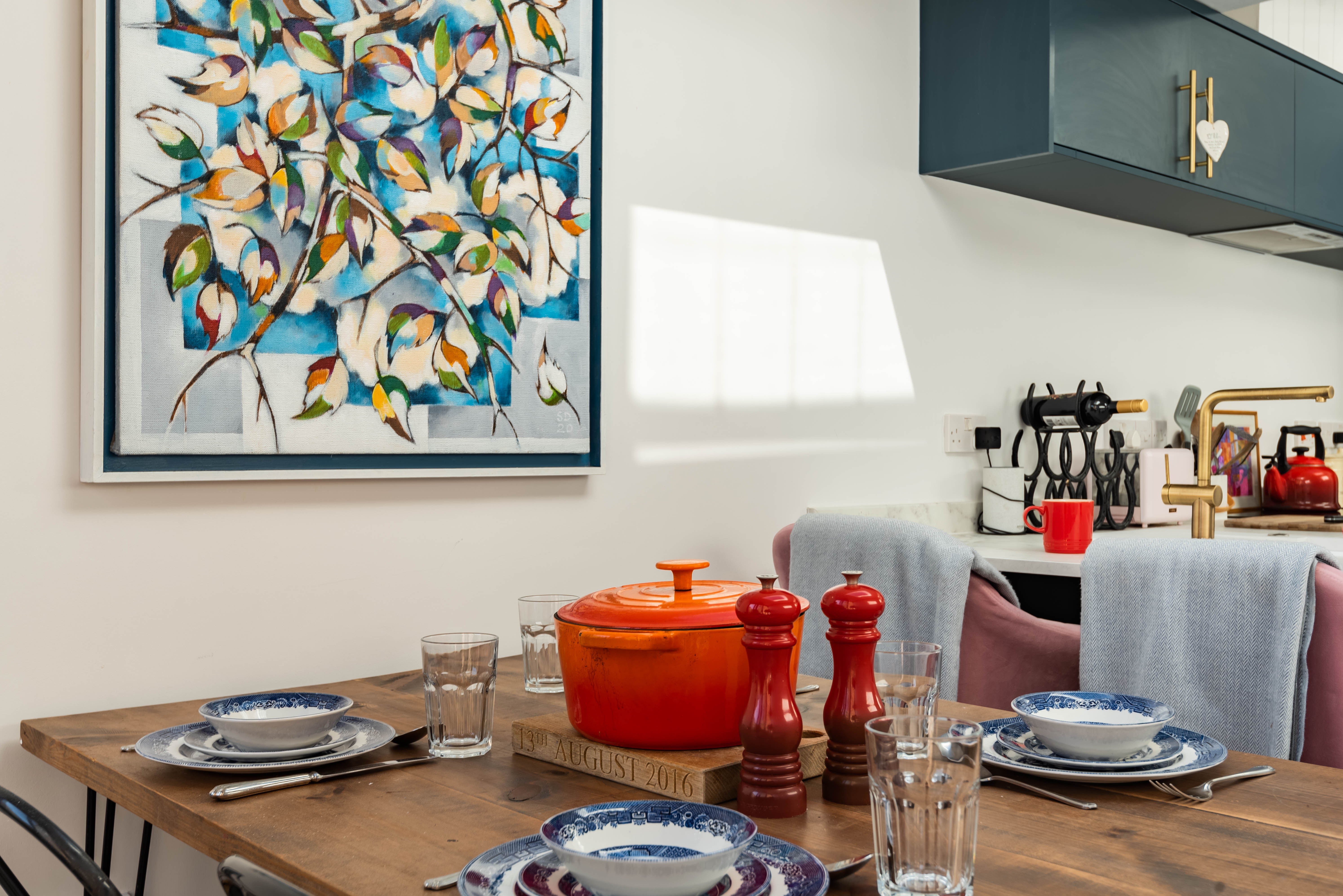 The dining space for enjoying delicious local food.