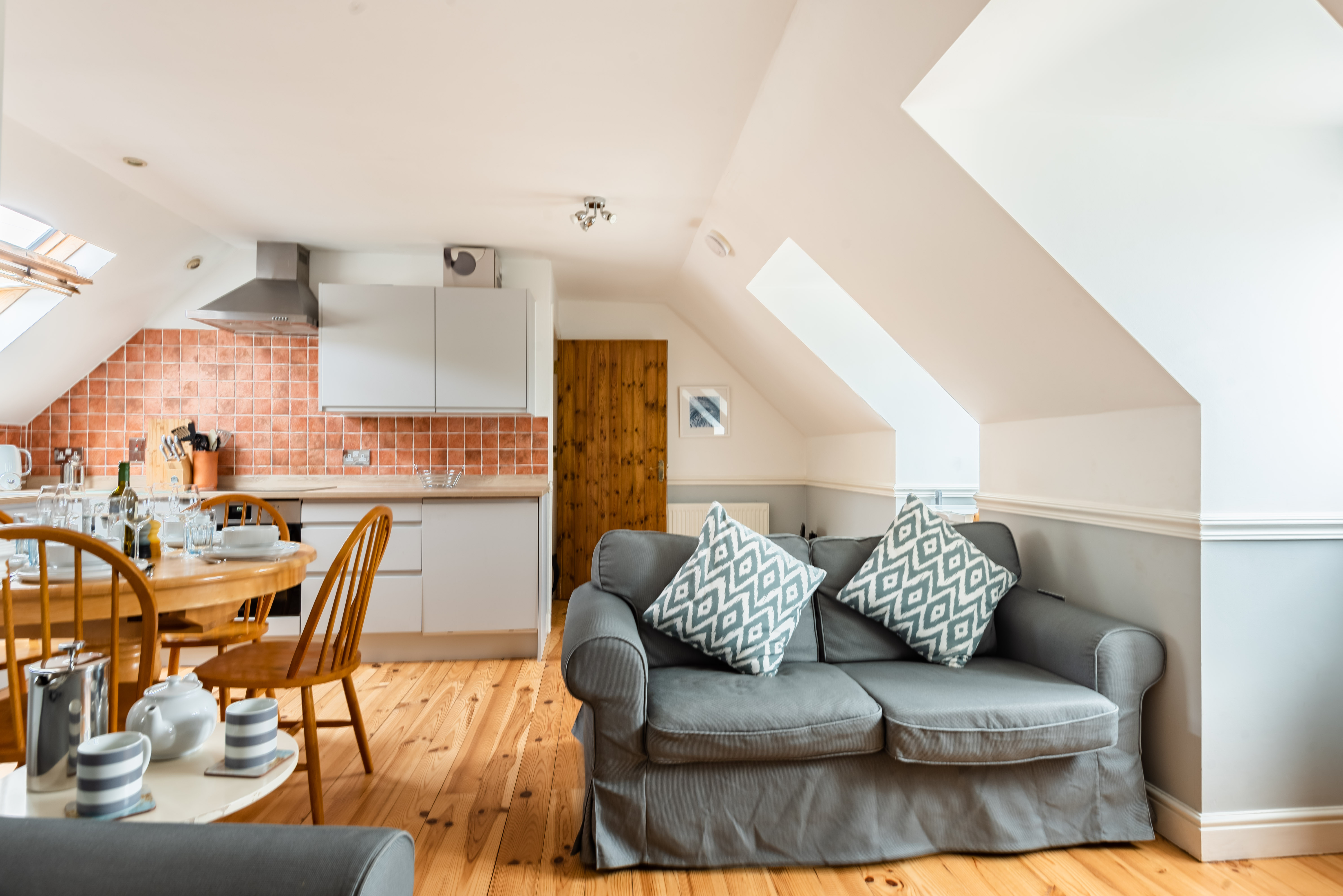Another view of the open plan living space.
