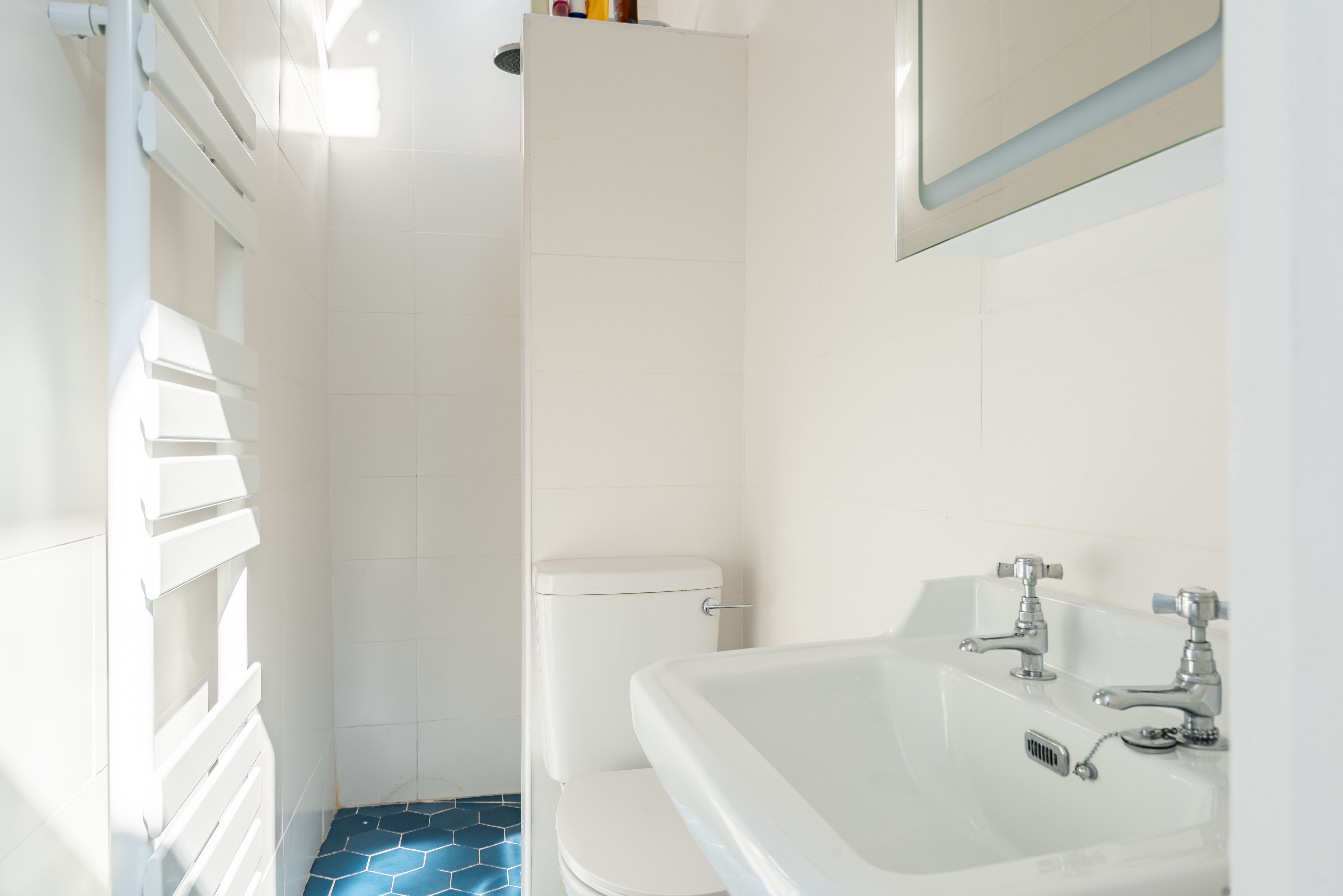 The family shower room on the ground floor