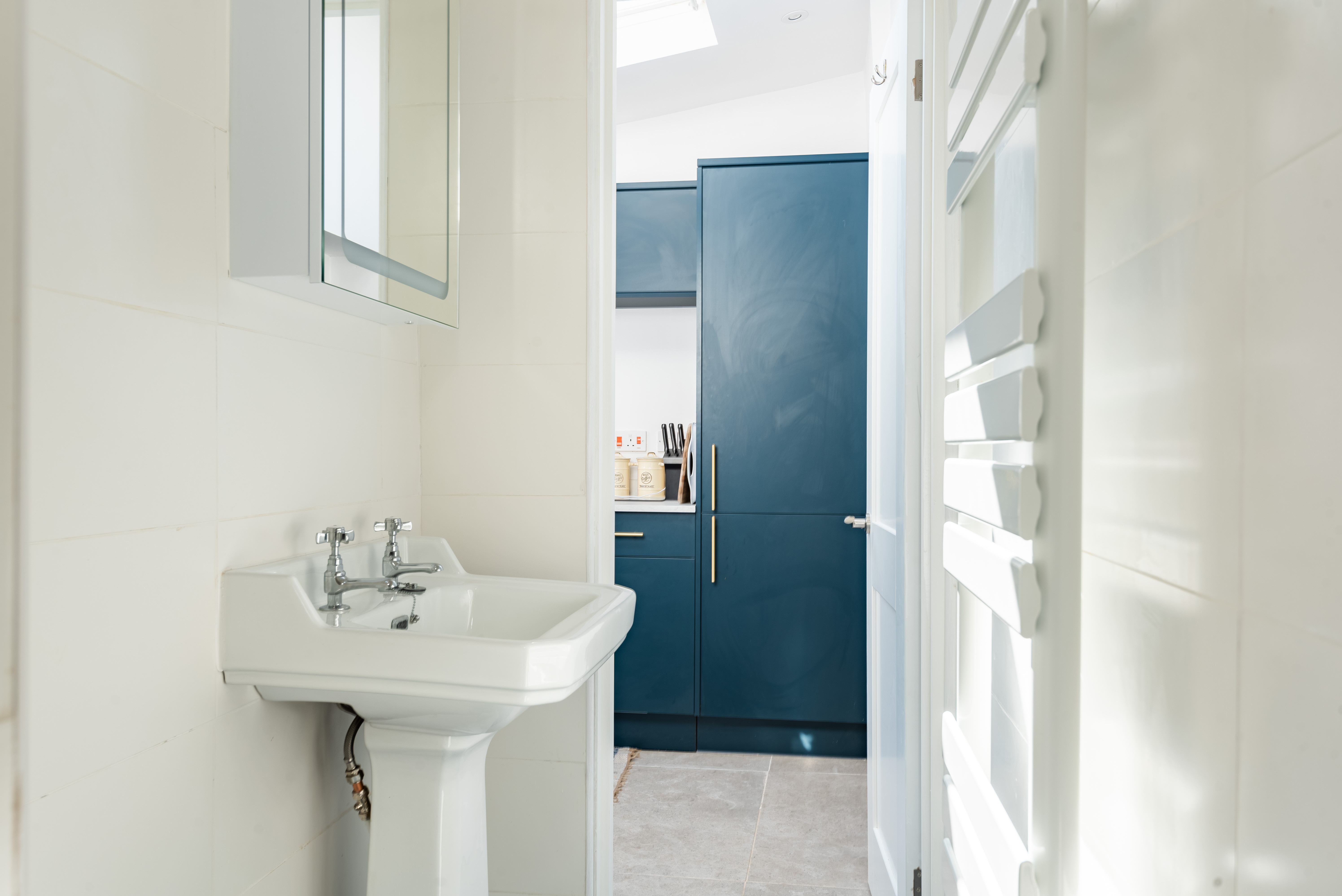 The family shower room on the ground floor