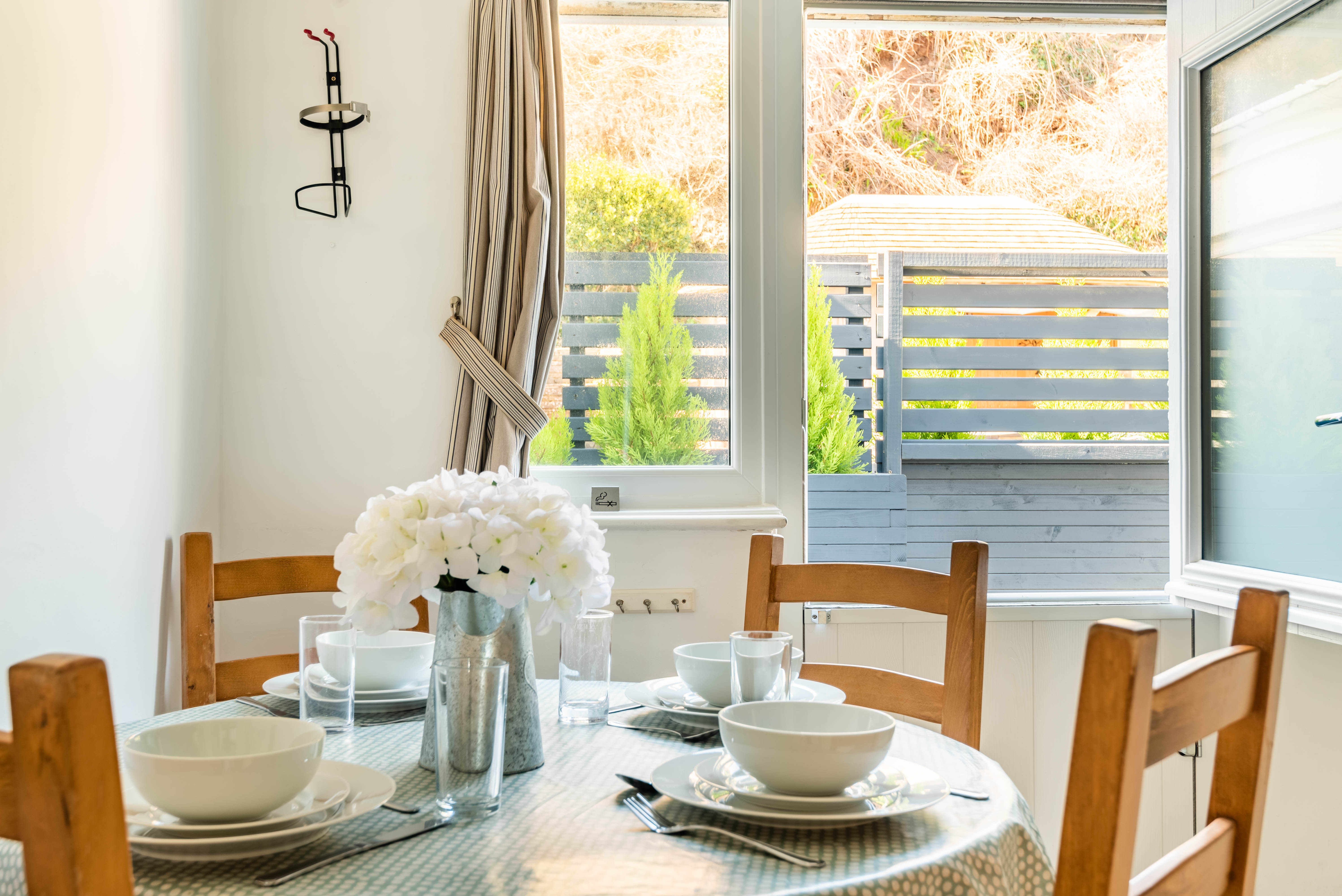 The dining space