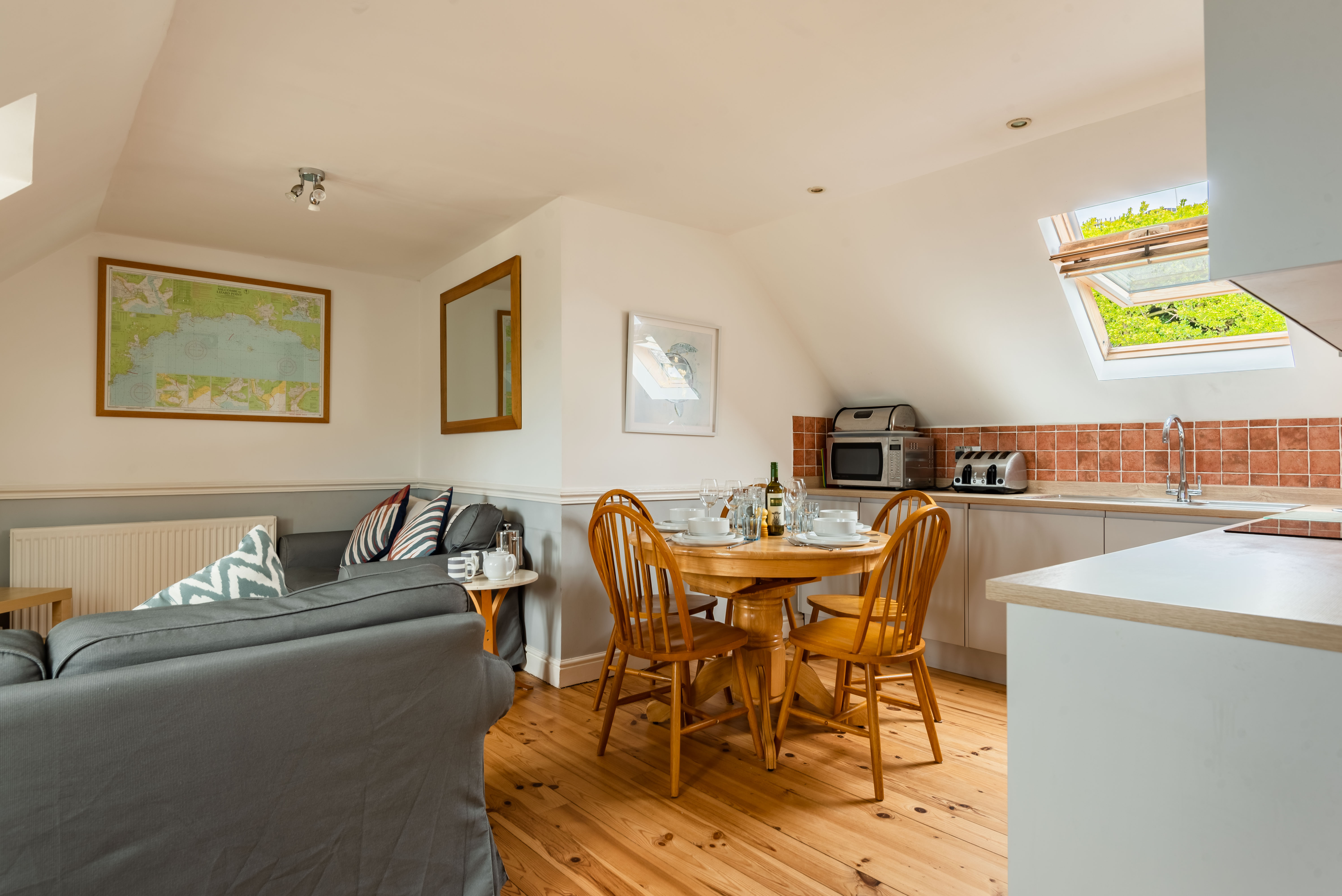 Open plan living. 