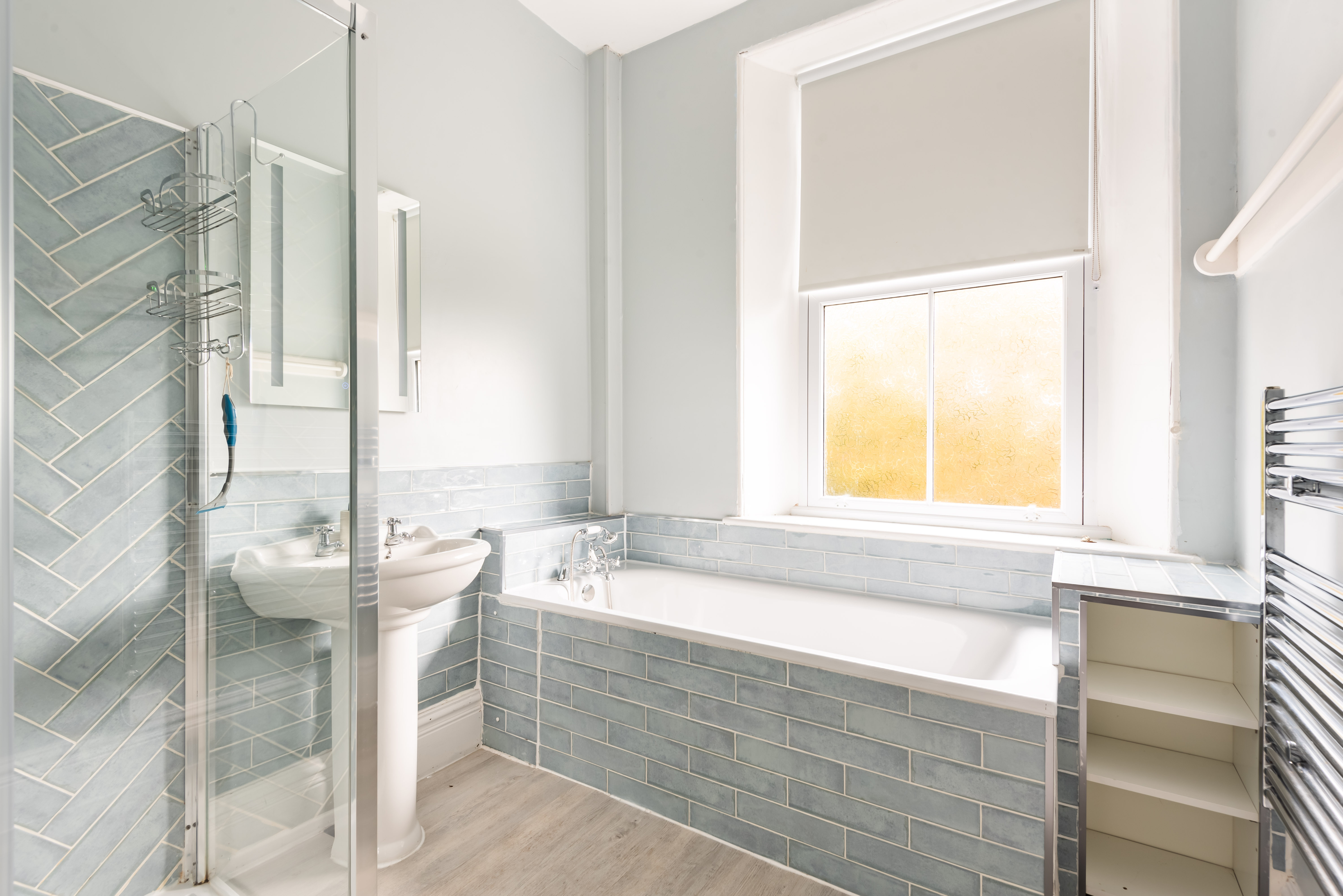 Bathroom adjacent to bedroom 1