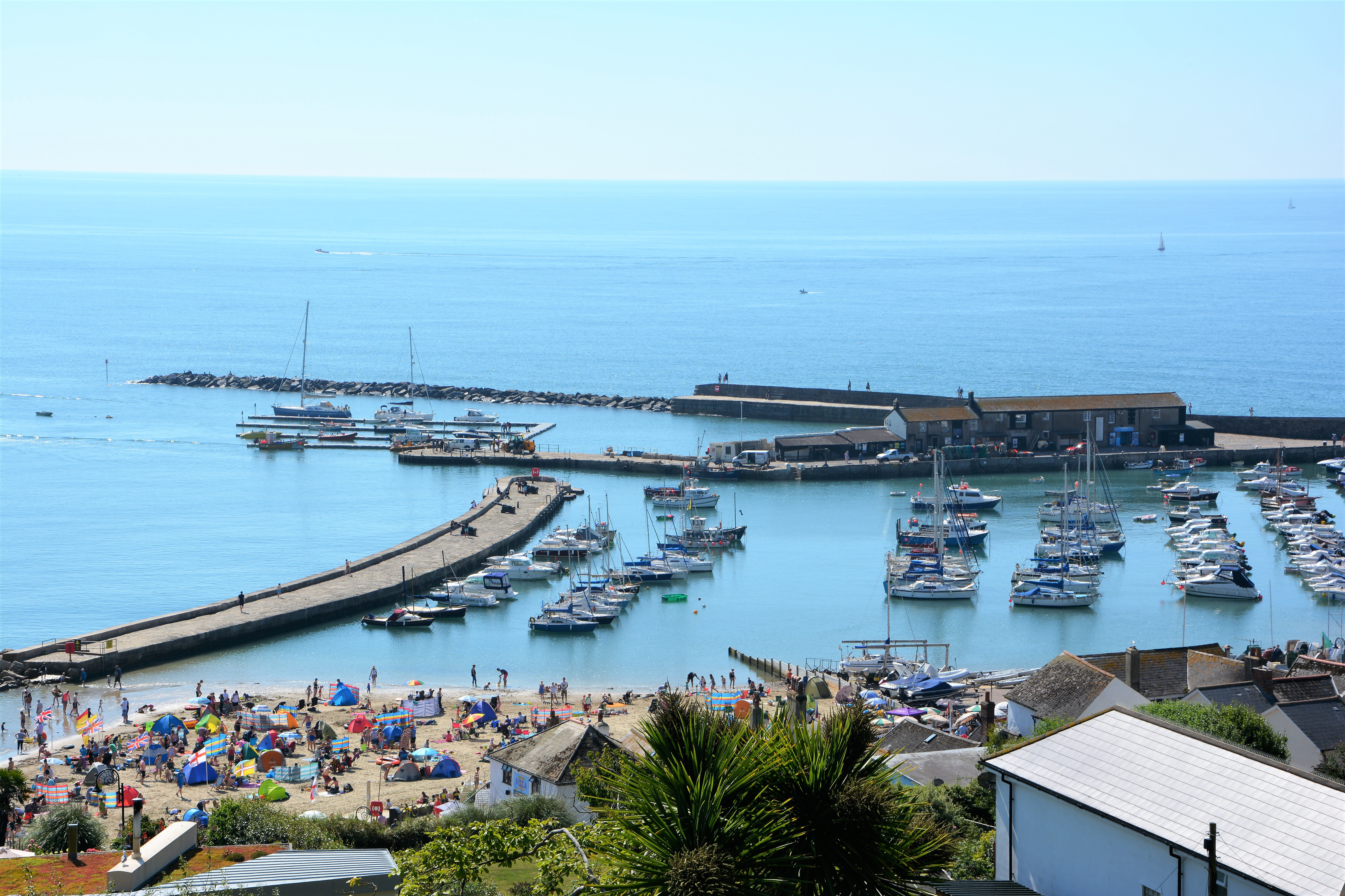 Lyme Regis harbour and Cobb