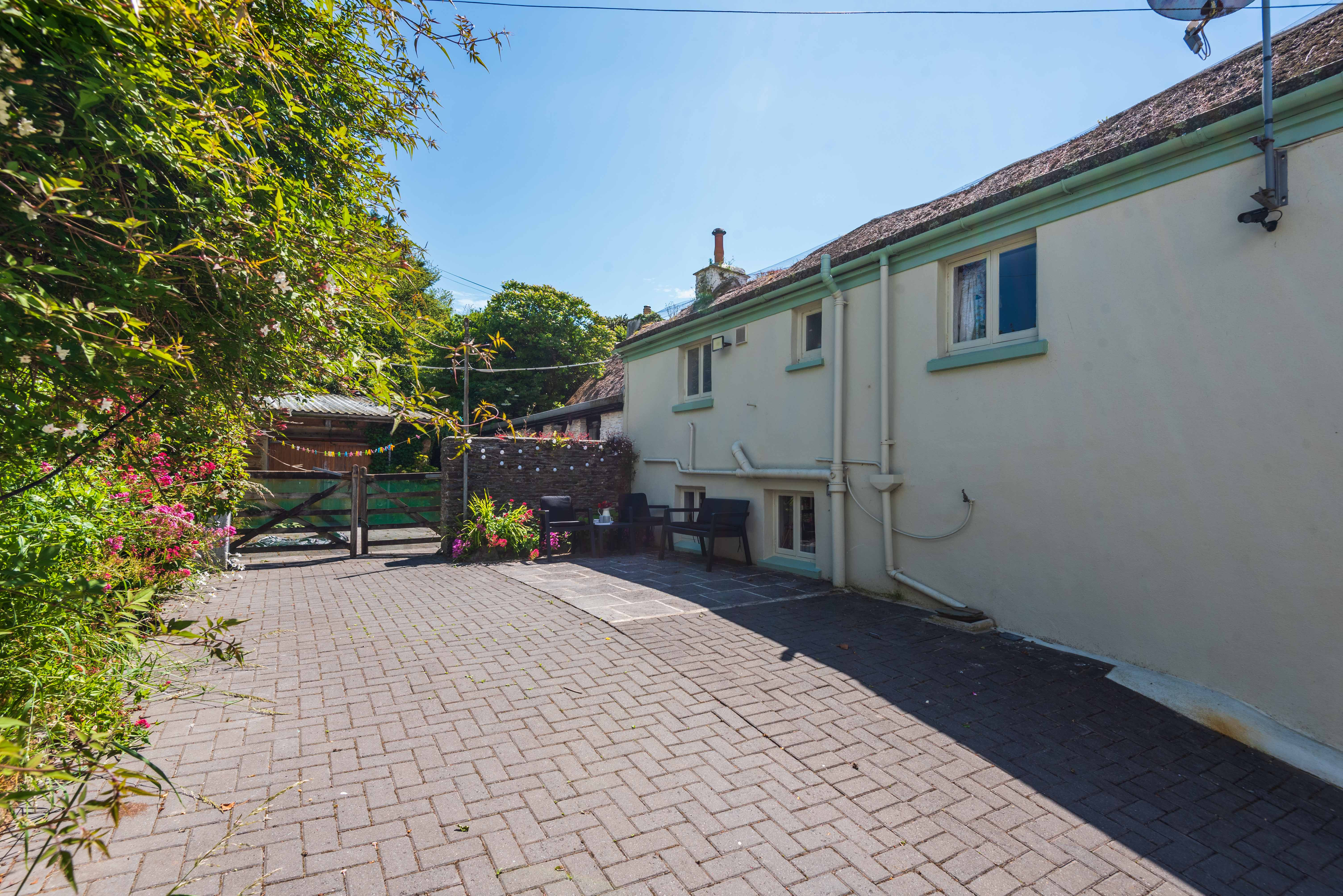 Space to park and enjoy a cool glass of wine