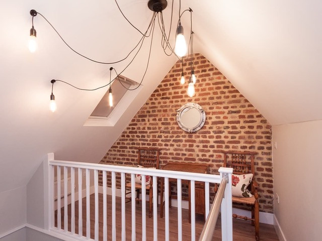 Bedroom 3 with exposed brickwork
