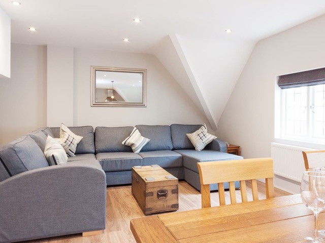 Sitting area with large corner sofa
