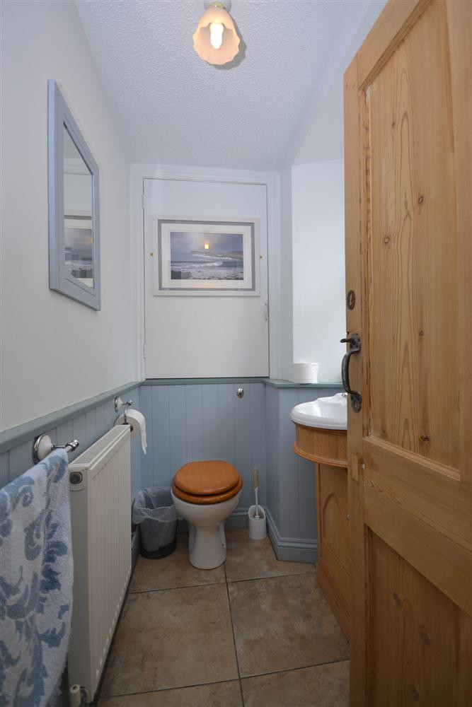The downstairs cloakroom