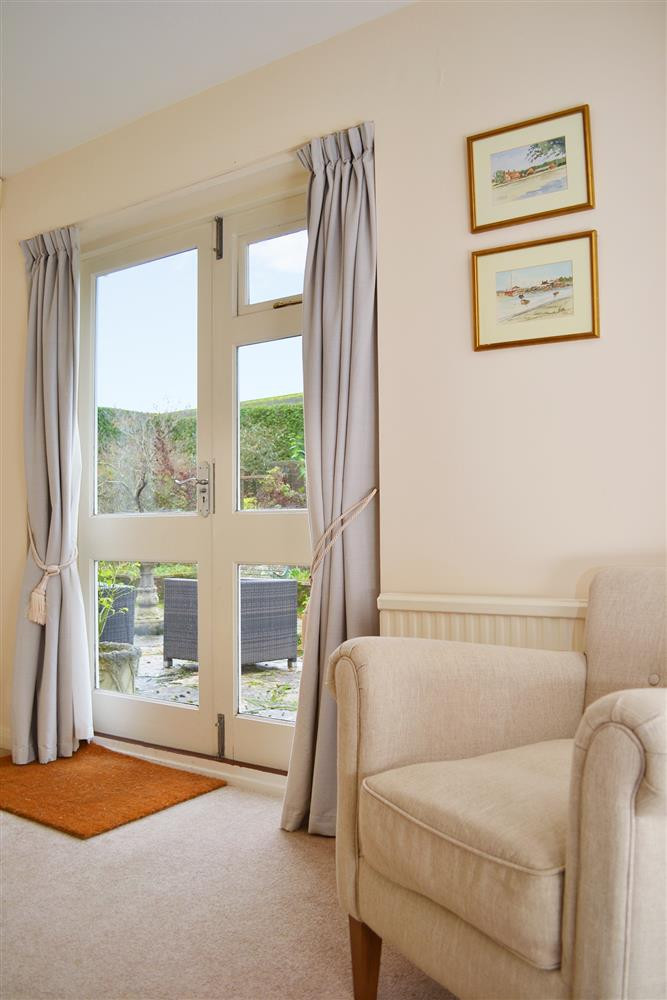 Ground floor en suite bedroom with door to garden