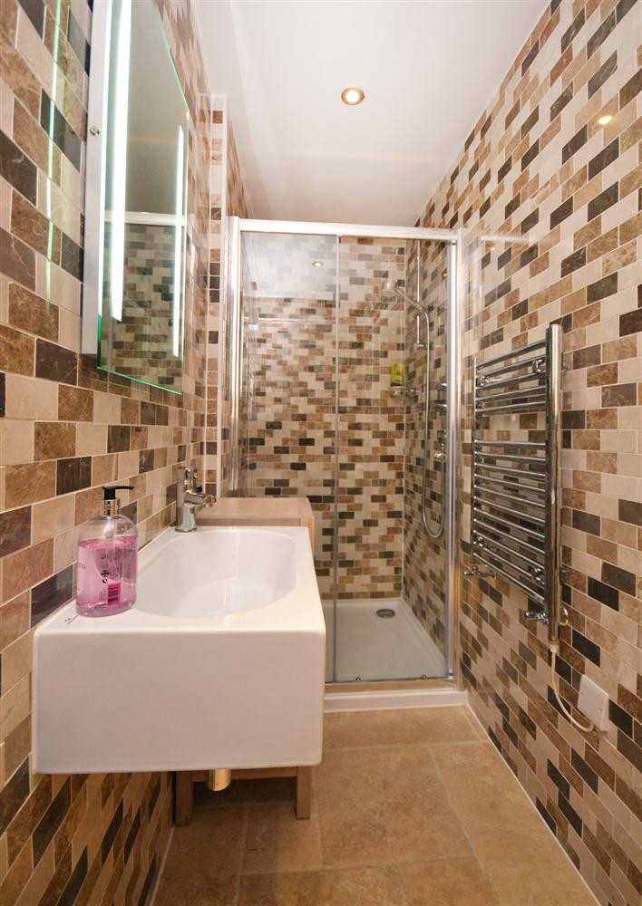 The downstairs shower room