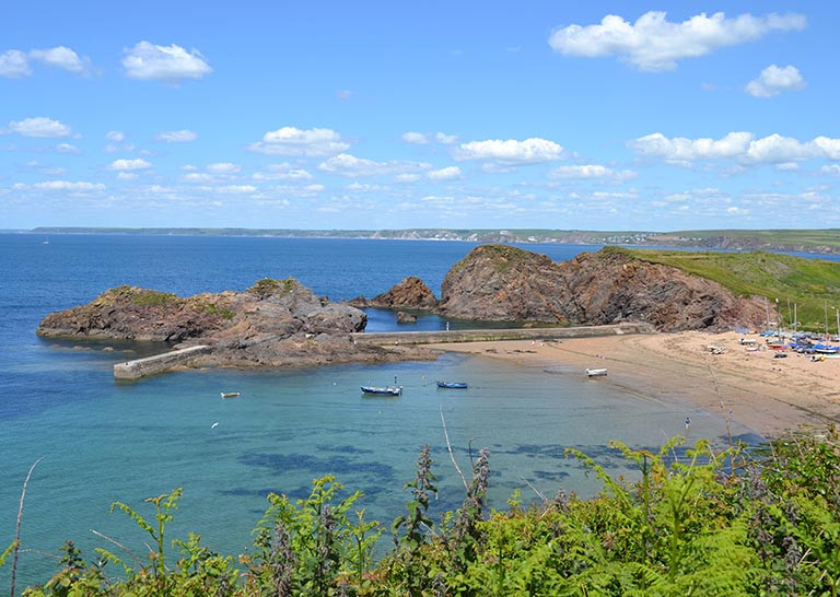 Stunning Hope Cove from the South West Coast Path.