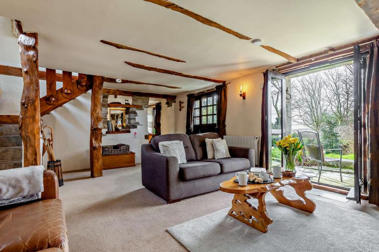 Living room with sofa bed