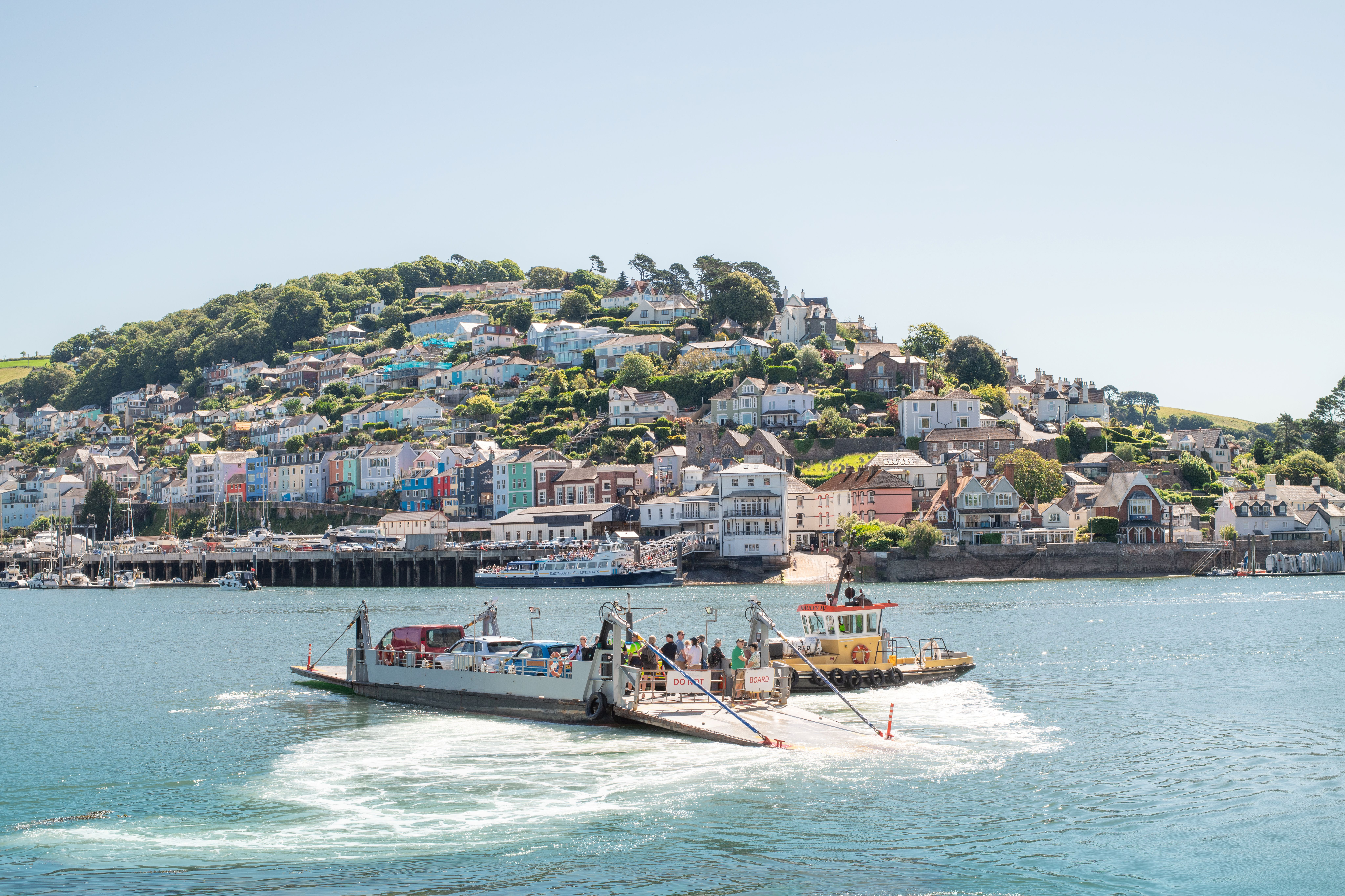 The Lower Ferry with Kingswear behind